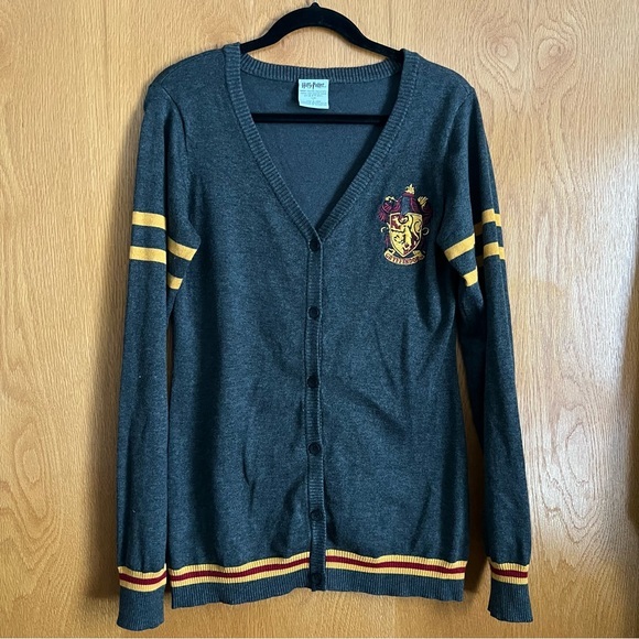 harry Potter Sweaters - Harry Potter size large gray cardigan